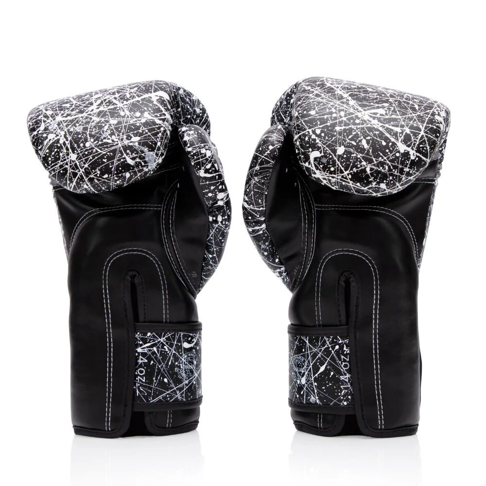 Fairtex BGV14 Microfiber Gloves - Art Collections - Black/White Painter - Image 3