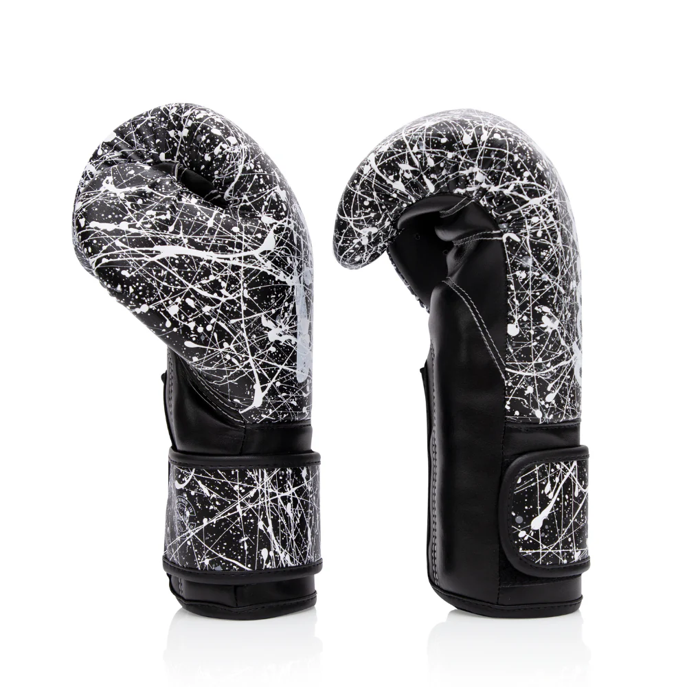 Fairtex BGV14 Microfiber Gloves - Art Collections - Black/White Painter - Image 4