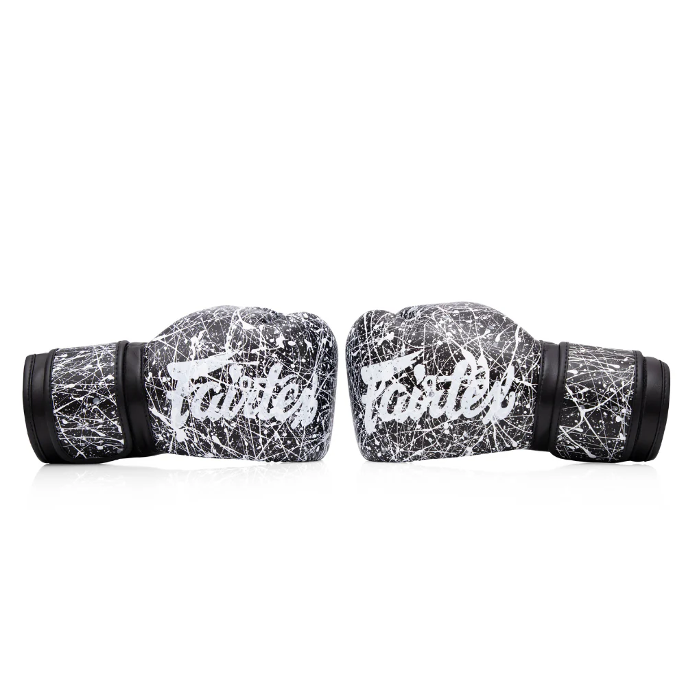 Fairtex BGV14 Microfiber Gloves - Art Collections - Black/White Painter - Image 5