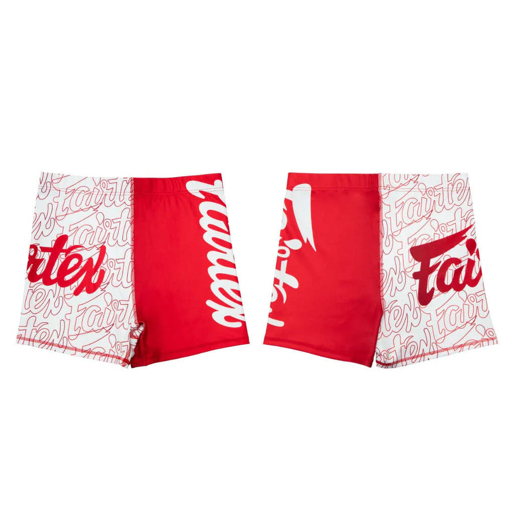 Fairtex Vale Tudo shorts for Women - Red - Image 3