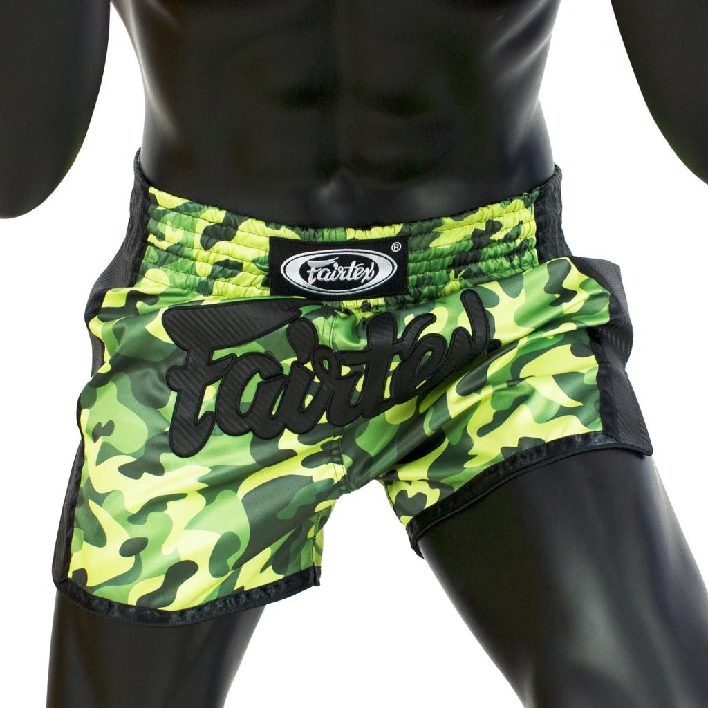 Fairtex Muay Thai Shorts - BS1710 Green Camo - Image 3